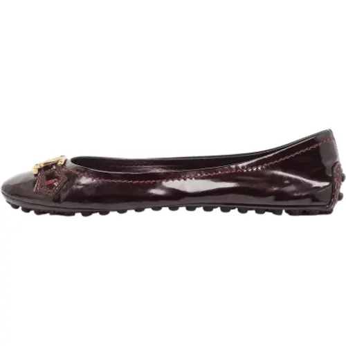 Pre-owned Leather flats , female, Sizes: 3 1/2 UK - Louis Vuitton Vintage - Modalova