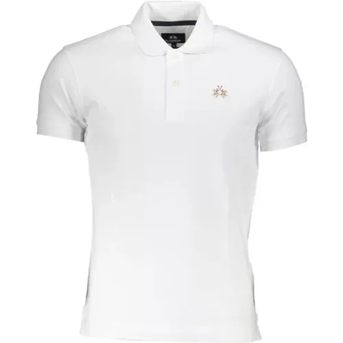 Contrast Embroidered Polo Shirt , male, Sizes: M, XL, 2XL, L, 3XL, 4XL, S - LA MARTINA - Modalova