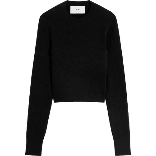 Pointelle Pullover , Damen, Größe: S - Ami Paris - Modalova