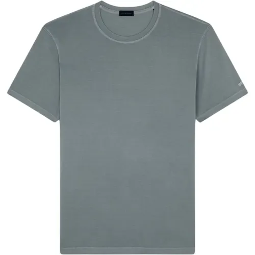 Half-Sleeved Cotton T-Shirt with Sleeve Detail , male, Sizes: XL, M, S, L - PAUL & SHARK - Modalova