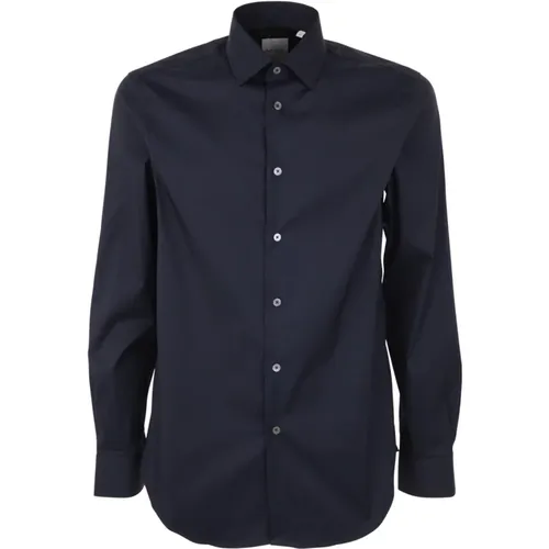Moderne taillierte Hemd,Schwarzes maßgeschneidertes Hemd,Tailliertes Hemd - Hellblau - PS By Paul Smith - Modalova