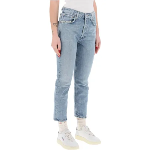 Cropped Jeans , Damen, Größe: W29 - Agolde - Modalova