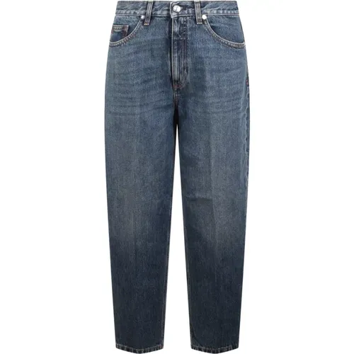 Dunkle Waschung Karotten Fit Jeans , Damen, Größe: W26 - Nine In The Morning - Modalova