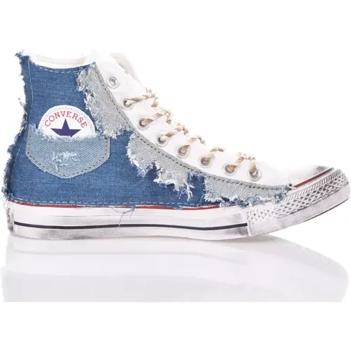 Handgefertigte Hellblaue Sneakers , Herren, Größe: 39 EU - Converse - Modalova