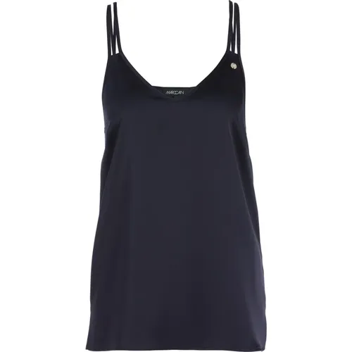 Fließendes V-Neck Top , Damen, Größe: S - Marc Cain - Modalova