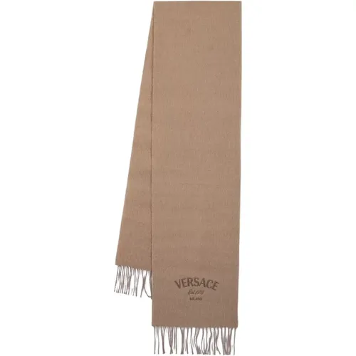 Wool Scarf , male, Sizes: ONE SIZE - Versace - Modalova