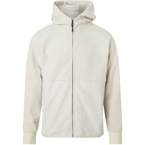 Men Fleece Jacket with Hood , male, Sizes: L, M - Calvin Klein - Modalova