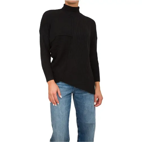 Schwarzer Pullover , Damen, Größe: S - Armani Exchange - Modalova