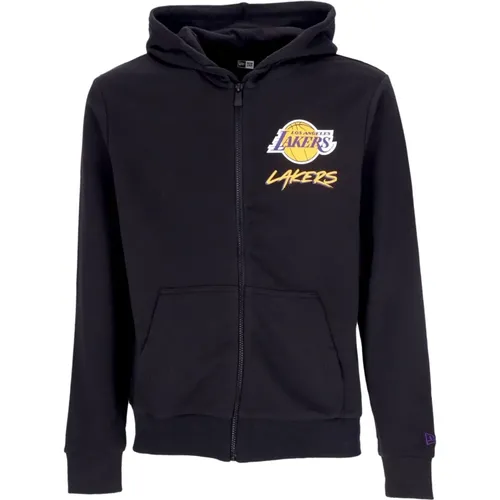 NBA Script Hoodie Loslak , male, Sizes: S, XL - new era - Modalova