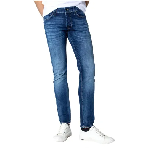 Mens Jeans with Zip and Button , male, Sizes: W32 L30, W38 L34, W31 L30 - jack & jones - Modalova