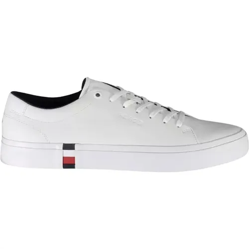 Polyester Sneaker with Contrasting Details and Logo , male, Sizes: 11 UK, 6 UK - Tommy Hilfiger - Modalova