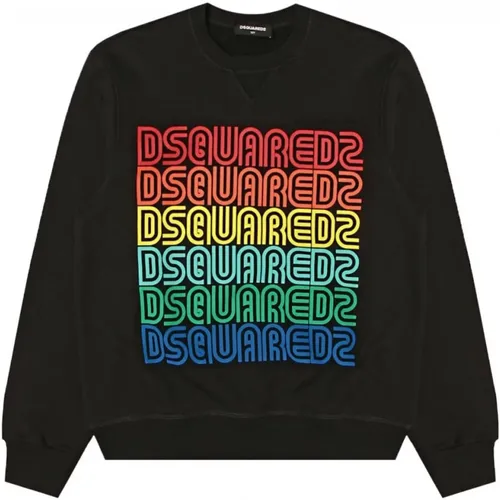 Sweatshirt mit Multicolor-Print - Dsquared2 - Modalova