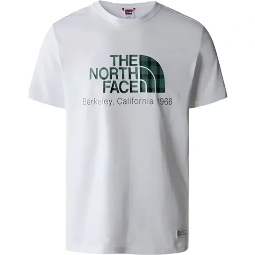 Baumwoll Logo T-Shirt - Weiß , Herren, Größe: 3XL - The North Face - Modalova