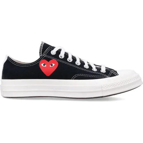 Heart Low Top Sneakers , female, Sizes: 5 UK, 9 UK - Comme des Garçons Play - Modalova