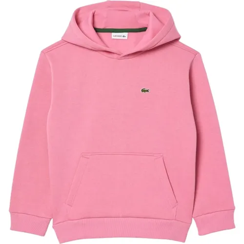 Rosa Kapuzenpullover Kinder Herbst Winter - Lacoste - Modalova