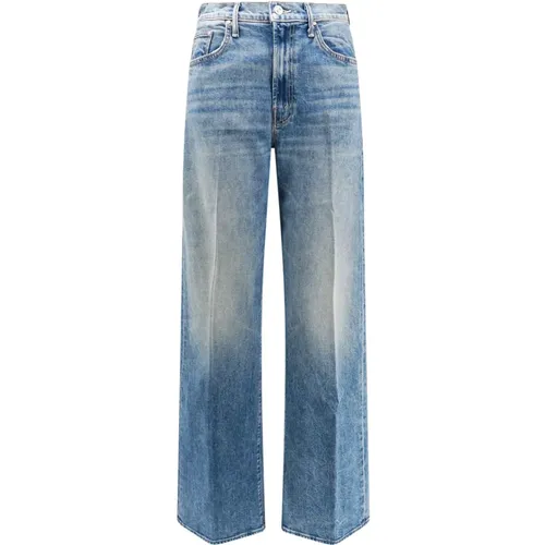 Blaue Straight Leg Jeans , Damen, Größe: W25 - Mother - Modalova