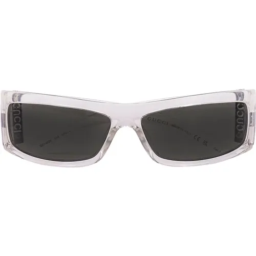 Grey Rectangular Sunglasses , male, Sizes: ONE SIZE - Gucci - Modalova