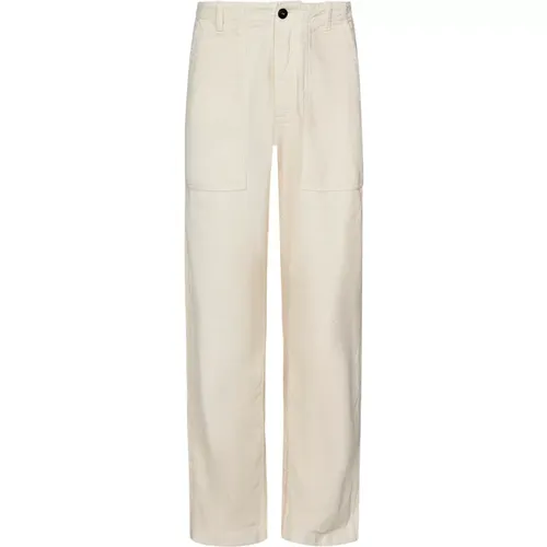 Cotton Trousers Regular Fit , male, Sizes: W32, W30, W33, W31 - Fortela - Modalova