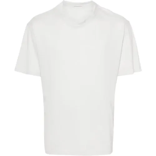 Grey Cotton Jersey T-shirt , male, Sizes: L, M, S, XL - Ten C - Modalova