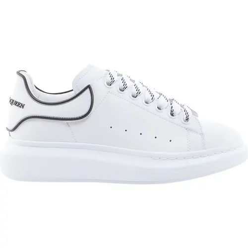 Weiße Leder Oversize Sneakers , Herren, Größe: 43 1/2 EU - alexander mcqueen - Modalova