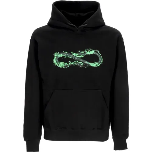 Schwarzer Hoodie mit Logo-Print , Herren, Größe: L - Propaganda - Modalova