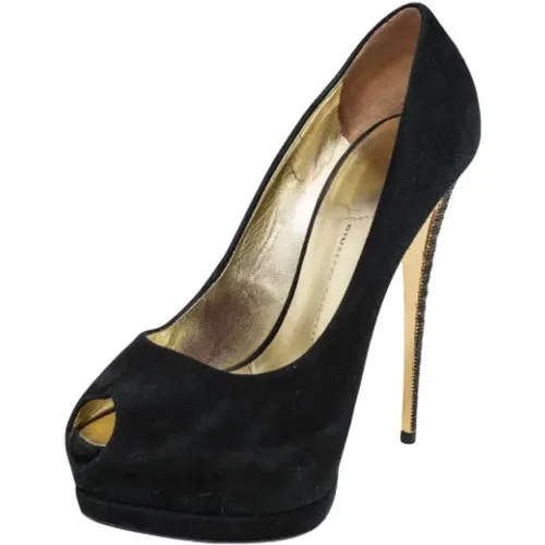 Pre-owned Suede heels , female, Sizes: 3 UK - Giuseppe Zanotti Pre-owned - Modalova