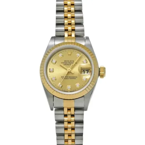 Pre-owned Gold watches , female, Sizes: ONE SIZE - Rolex Vintage - Modalova