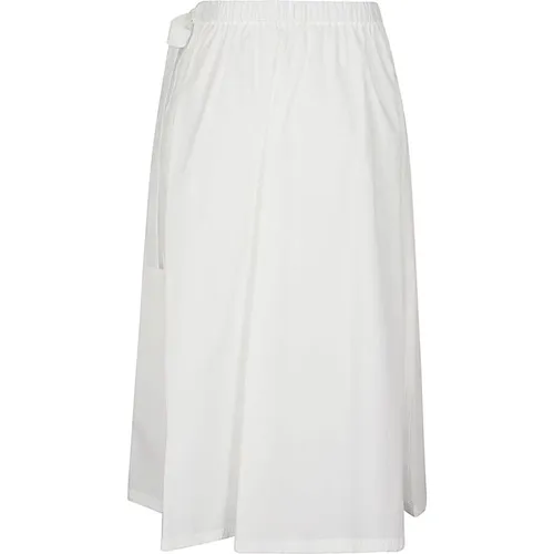 Cotton Midi Skirt Side Closure , female, Sizes: S, 2XS - Max Mara Weekend - Modalova