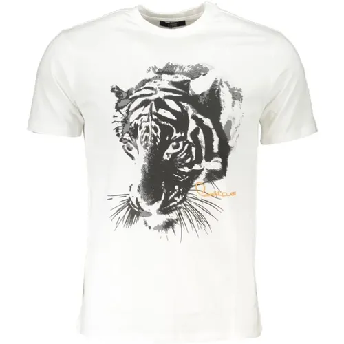 Bedrucktes Rundhals T-Shirt - Cavalli Class - Modalova