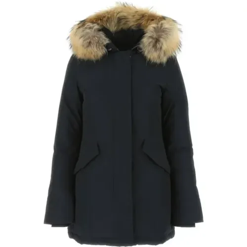 Padded Coat with Detachable Fur Hood , female, Sizes: L - Woolrich - Modalova