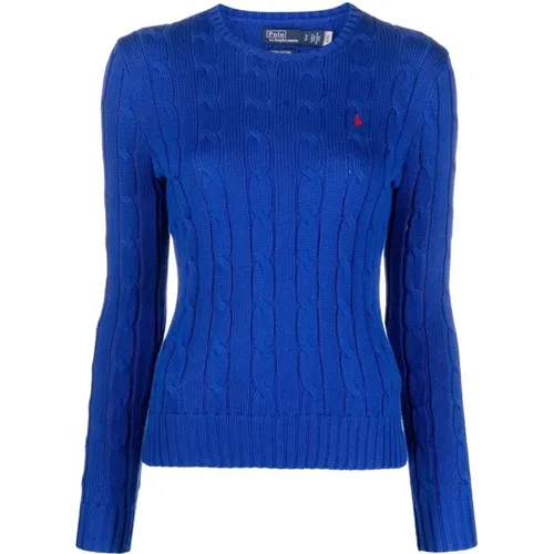 Cable-Knit Polo Pony Sweater , female, Sizes: M, XL - Ralph Lauren - Modalova