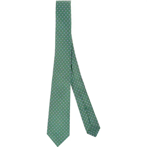 Origami Shape Seven Folds Tie , male, Sizes: ONE SIZE - Kiton - Modalova