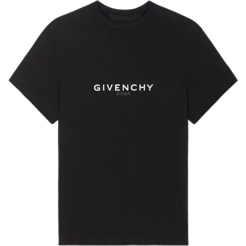 Schwarze Creweck T-shirts und Polos , Damen, Größe: M - Givenchy - Modalova