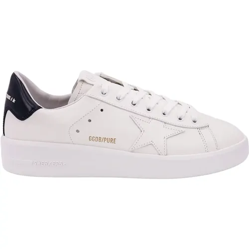 Leather Sneakers with Contrasting Patch , male, Sizes: 7 UK, 6 UK, 8 UK, 5 UK - Golden Goose - Modalova
