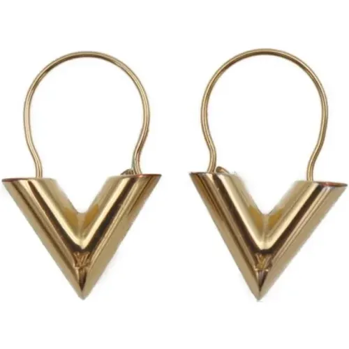 Pre-owned Metal earrings , female, Sizes: ONE SIZE - Louis Vuitton Vintage - Modalova