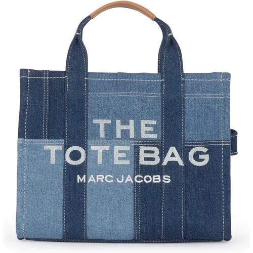 Denim Tote Tasche,Blaue Logotasche - Marc Jacobs - Modalova