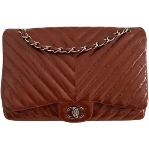 Burgundy Leather Chanel Bag , female, Sizes: ONE SIZE - Chanel Vintage - Modalova