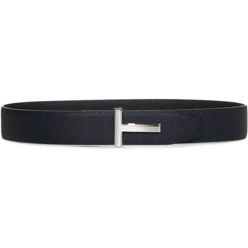 Reversible Leather Belt , male, Sizes: 100 CM, 95 CM, 105 CM, 90 CM, 85 CM, 110 CM - Tom Ford - Modalova