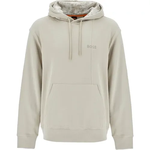 Kapuzenpullover mit Logo-Stickerei - Boss - Modalova