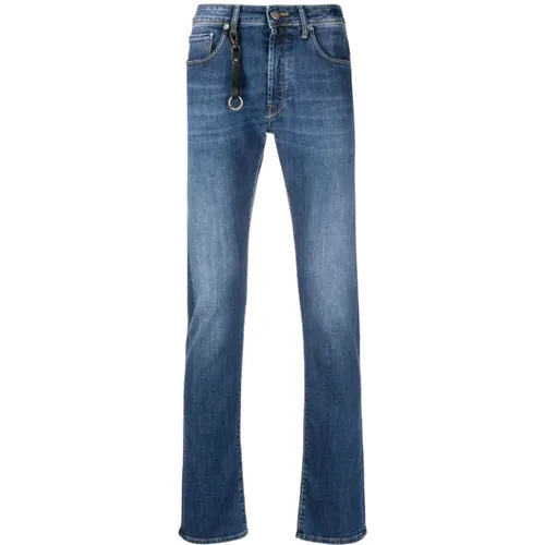 Komfort Denim Slim-fit Jeans , Herren, Größe: W33 - Incotex - Modalova