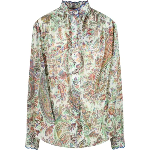 Printed Cotton Shirt , female, Sizes: 2XS, XS, S - ETRO - Modalova