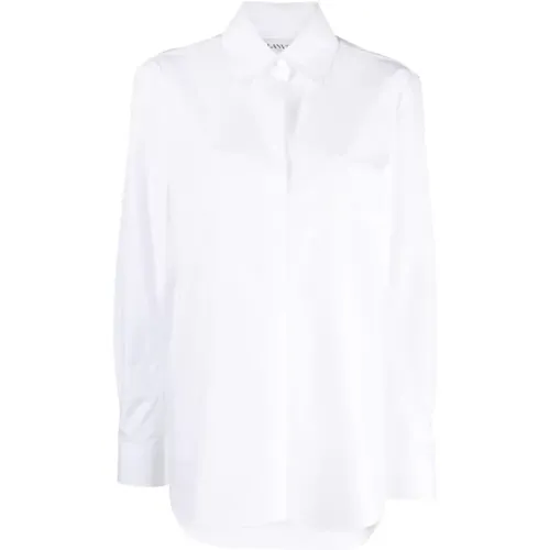 Klassisches Weißes Baumwoll-Tunika-Shirt - Lanvin - Modalova