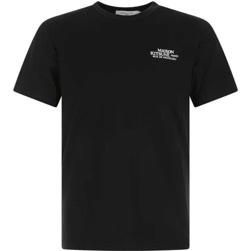 Casual Men's T-Shirt , male, Sizes: L - Maison Kitsuné - Modalova