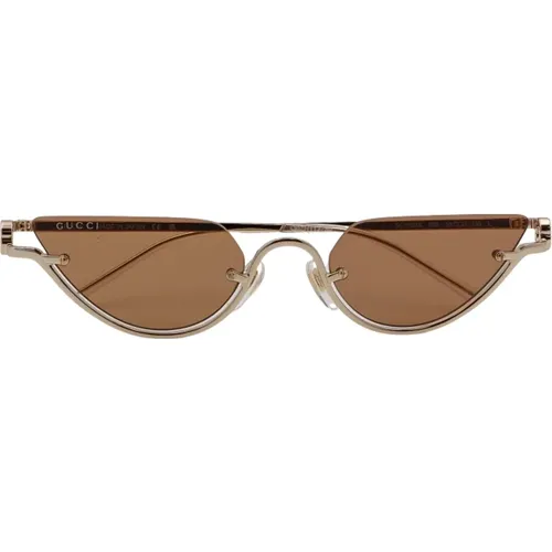 Womens Accessories Sunglasses Gold Ss24 , female, Sizes: ONE SIZE - Gucci - Modalova