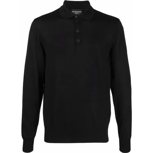 Woll Polo Shirt Emporio Armani - Emporio Armani - Modalova