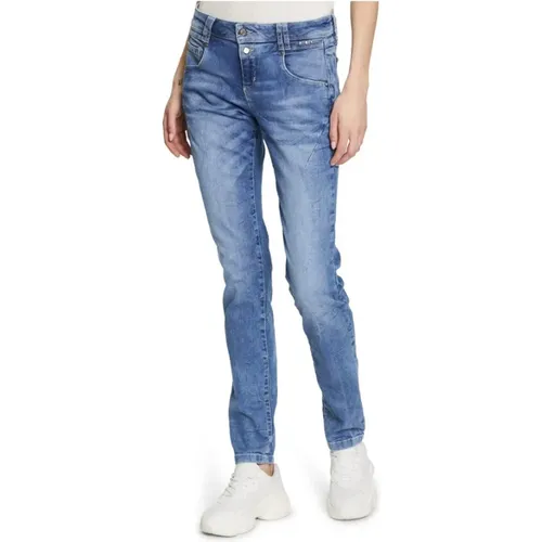 Skinny Fit Jeans , Damen, Größe: M - Cartoon - Modalova