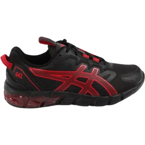 Men's Gel-Quantum 90 Sneaker Black/Red , male, Sizes: 6 UK - ASICS - Modalova