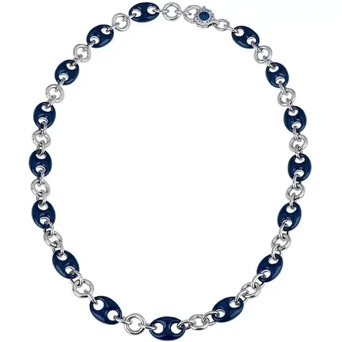 Blaue Emaille Silberkette - Chantecler - Modalova