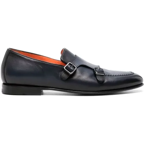 Flat shoes , male, Sizes: 8 1/2 UK, 9 UK, 6 1/2 UK - Santoni - Modalova