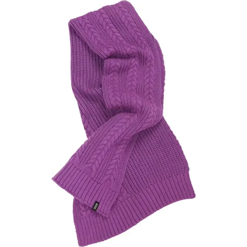 Cable Knit Wool Blend Winter Scarf , female, Sizes: ONE SIZE - BomBoogie - Modalova